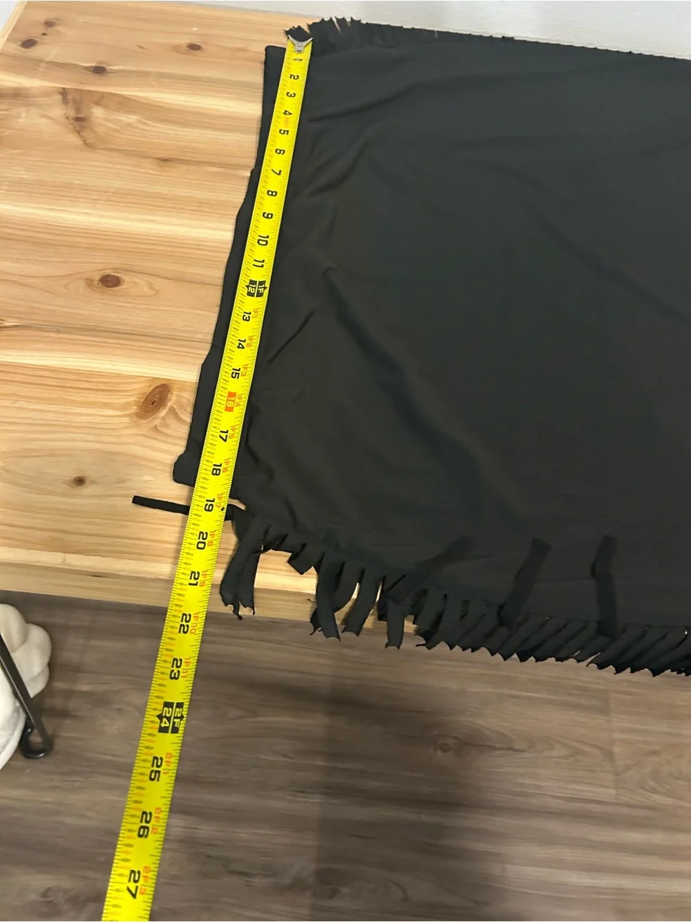 Plus Size Black Fringe Midi Skirt Size 4x Shein